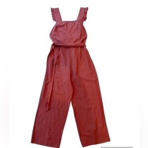 Japna Sleeveless Rust Jumpsuit